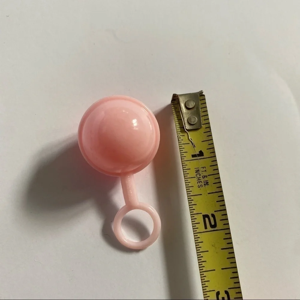 Vintage Vogue Doll Rattle Accessory Toy Pink Kids 50s 60s Collectible Antique